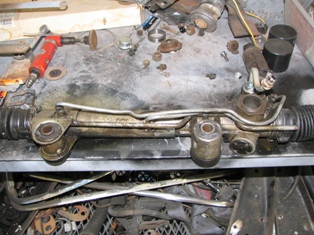 Dakota Rack with fitting broken.  Cause was from a jack and it being a cold weld
